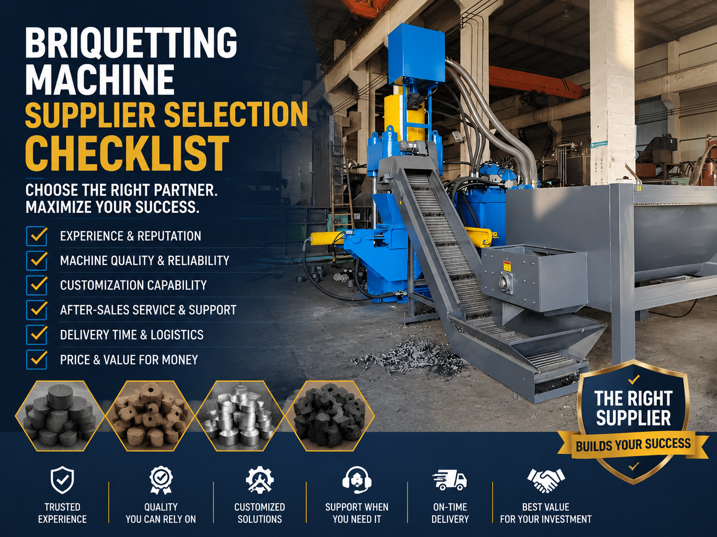 the ultimate briquetting machine supplier selection checklist a comprehensive industrial g