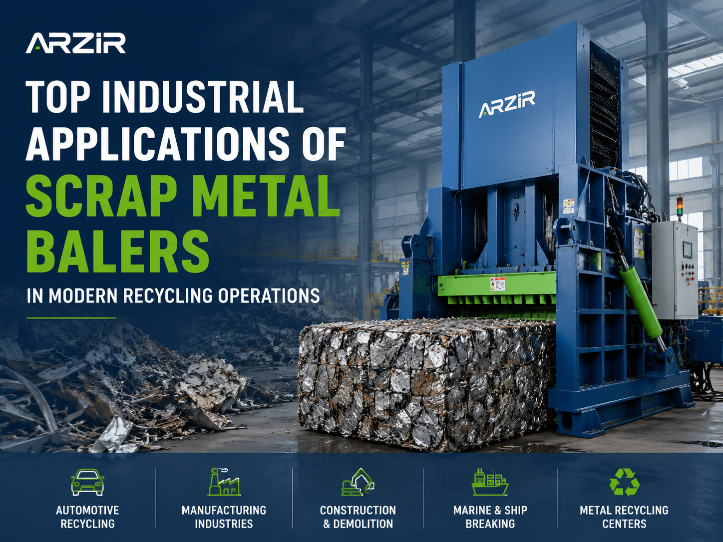 top industrial applications of scrap metal balers in modern recycling operations 1