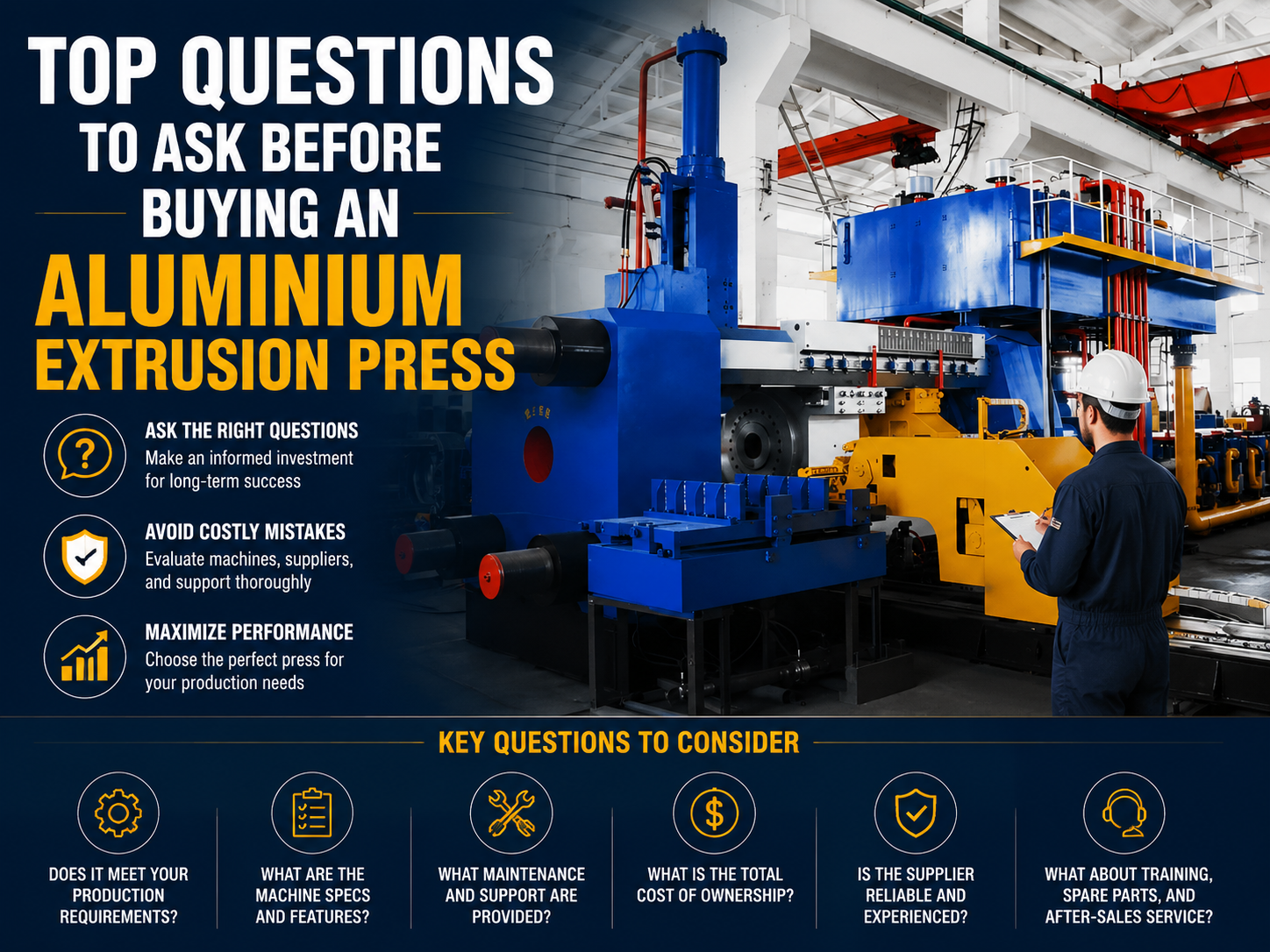 top questions to ask before buying an aluminium extrusion press 1