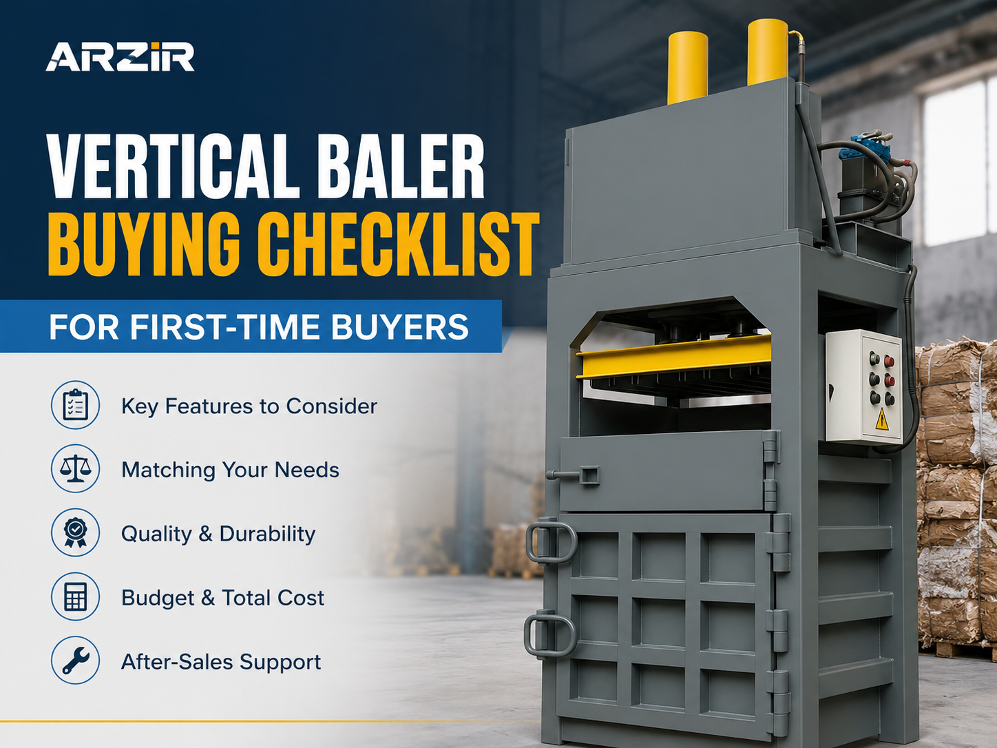 vertical baler buying checklist for first time buyers a complete industrial guide