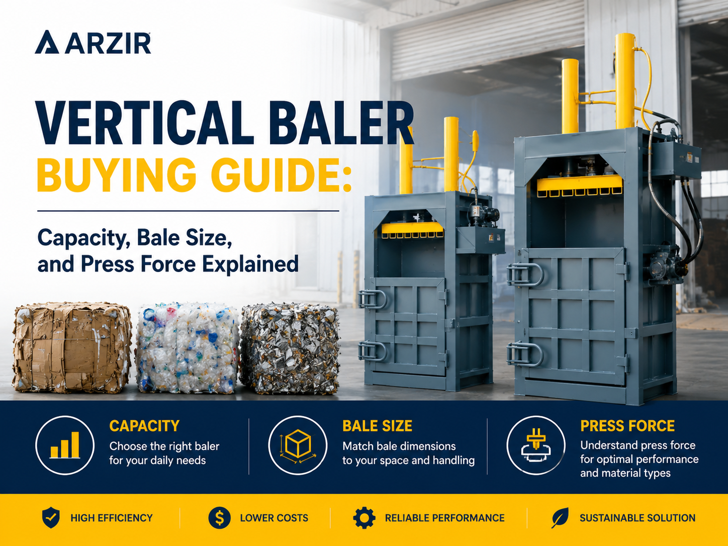 vertical baler buying guide capacity bale size and press force