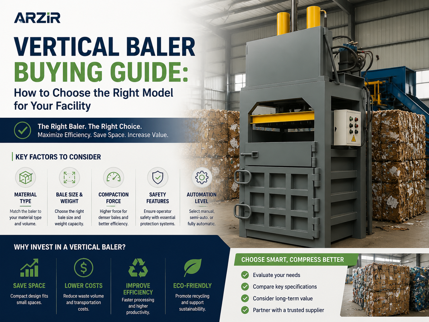 vertical baler buying guide how to choose the right model for your facility