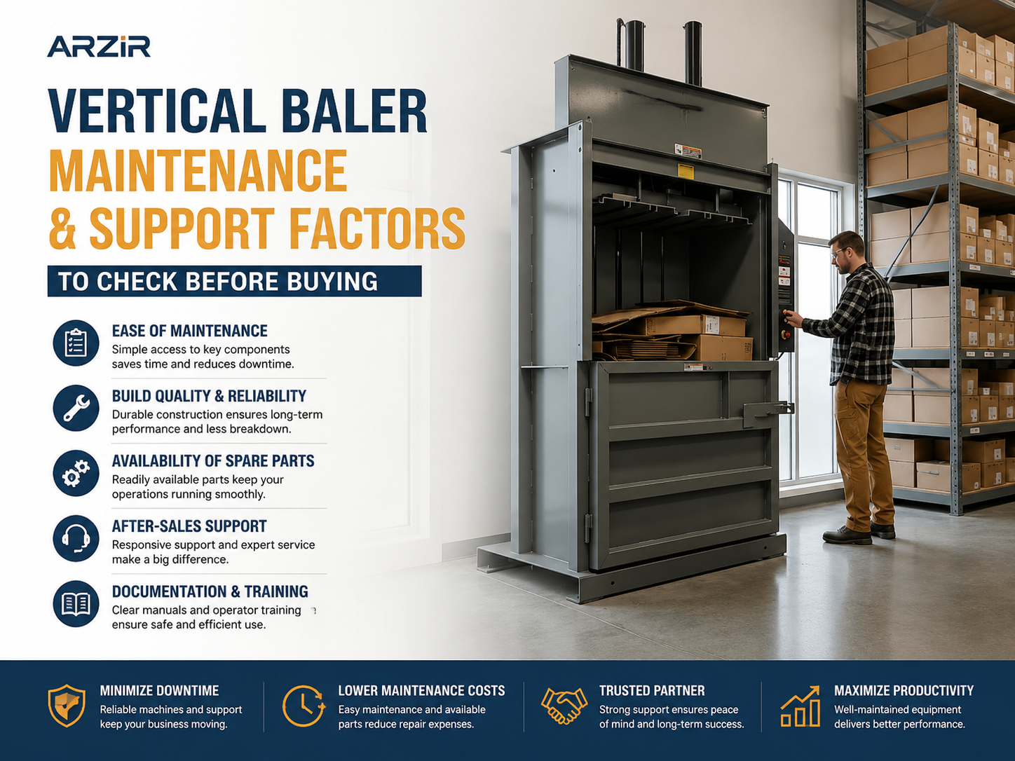 vertical baler maintenance and support factors to check before buying a comprehensive guid