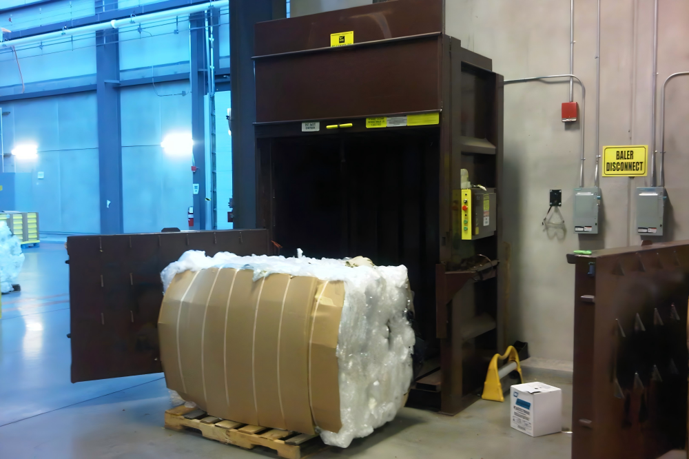 HARSLE Vertical Baler for Plastic and Cardboard