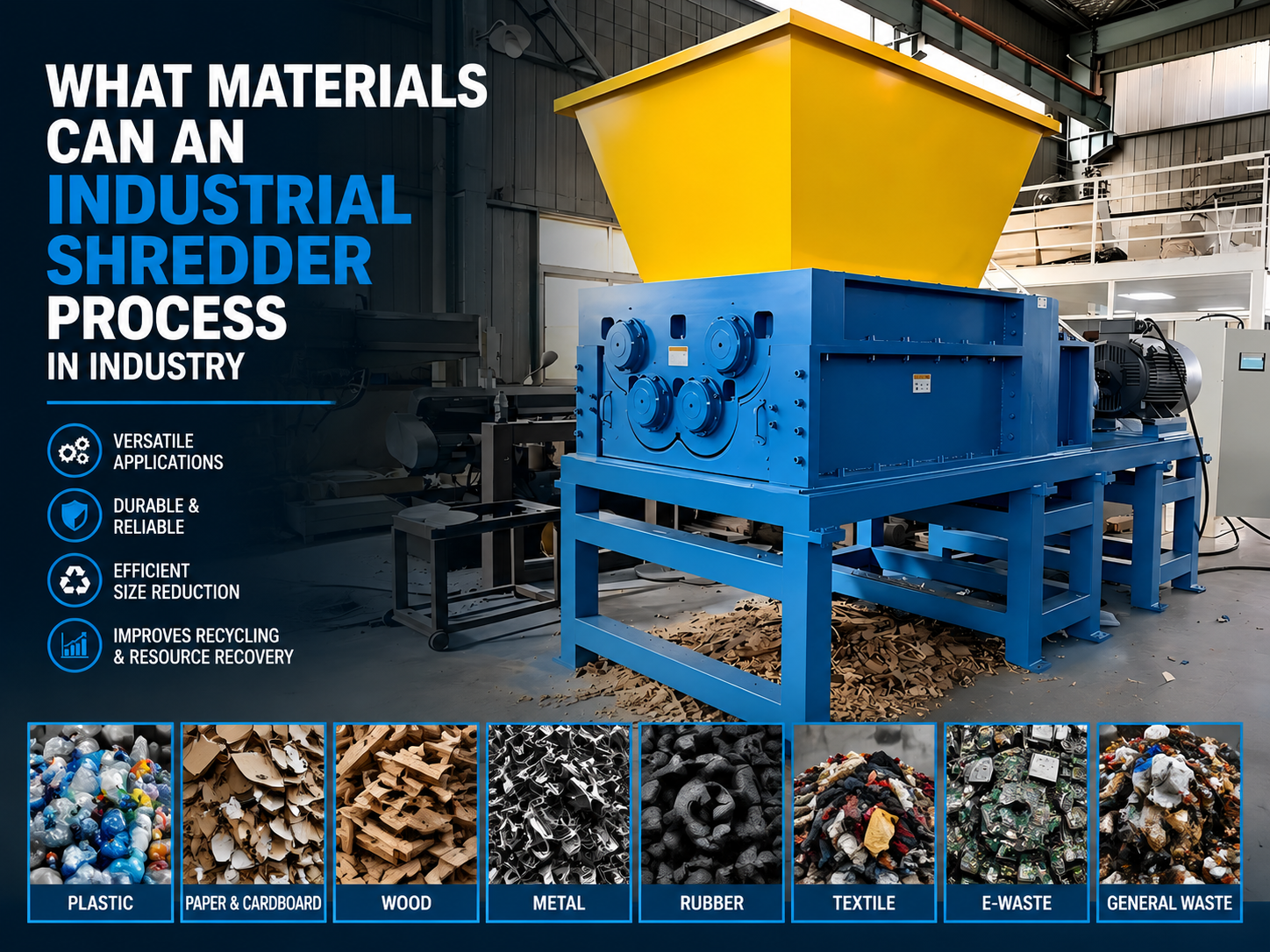 what materials can an industrial shredder process in industry a comprehensive guide