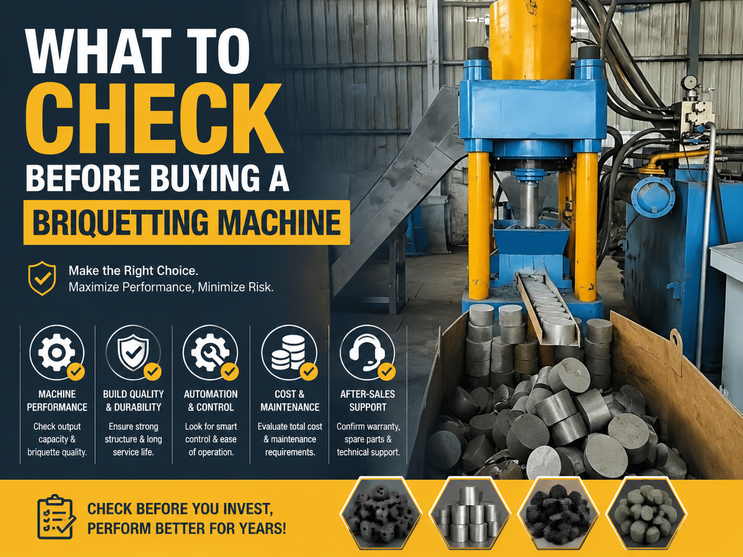 what to check before buying a briquetting machine a comprehensive industrial guide