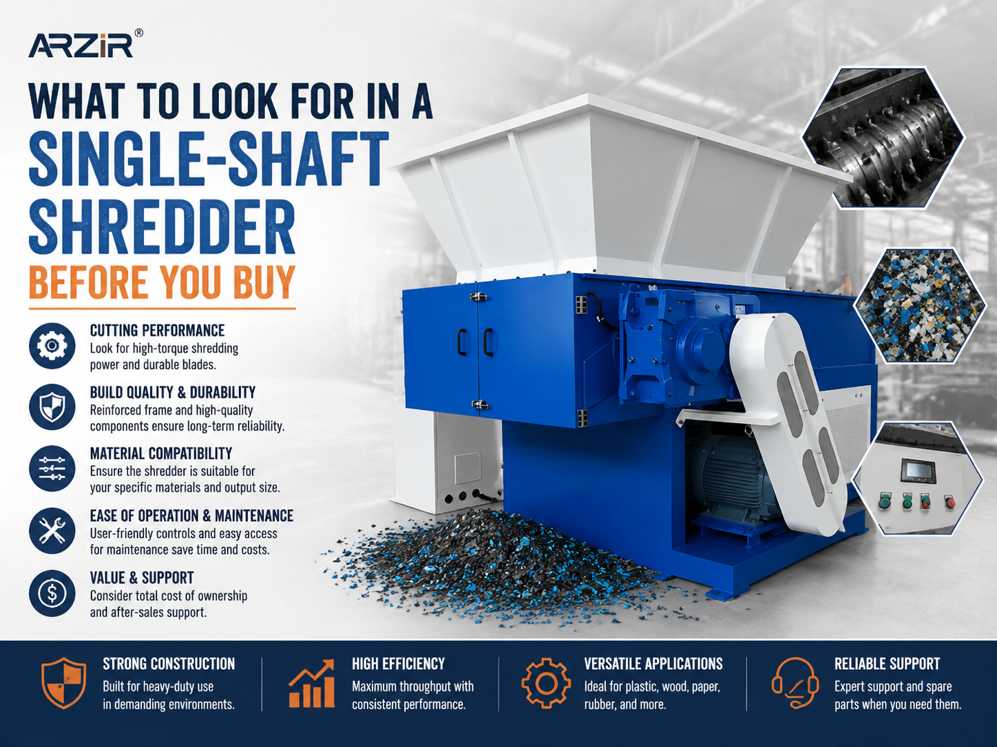 what to look for in a single shaft shredder before you buy 1
