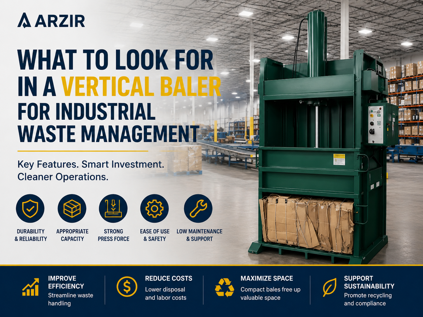 what to look for in a vertical baler for industrial waste management a comprehensive guide