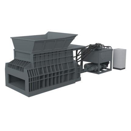Waste Container Shear Machine