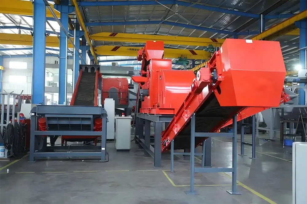 Internal view of Hammer Shredder Rotor and Hammers