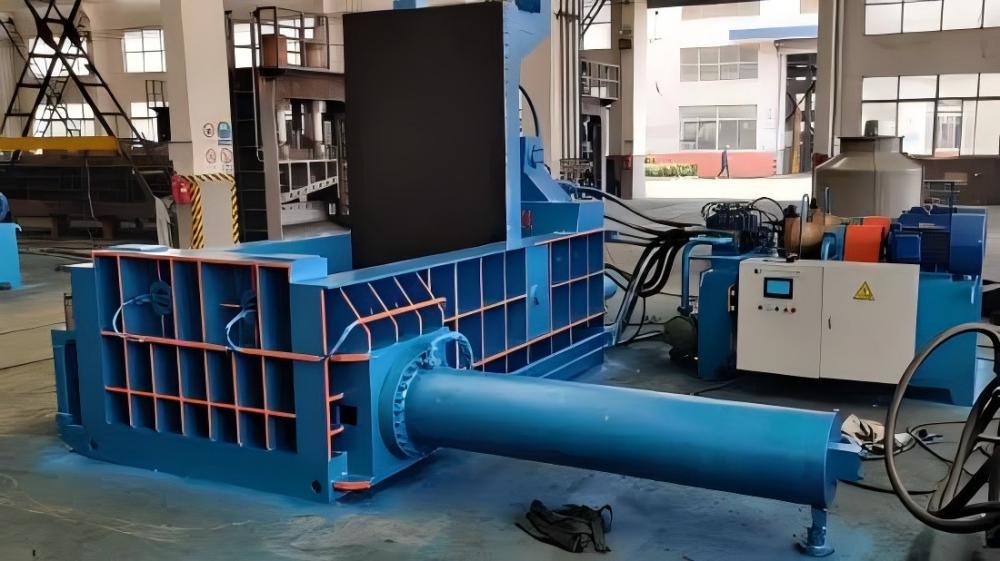 Scrap Metal Baler Hydraulic System and Wiring Layout