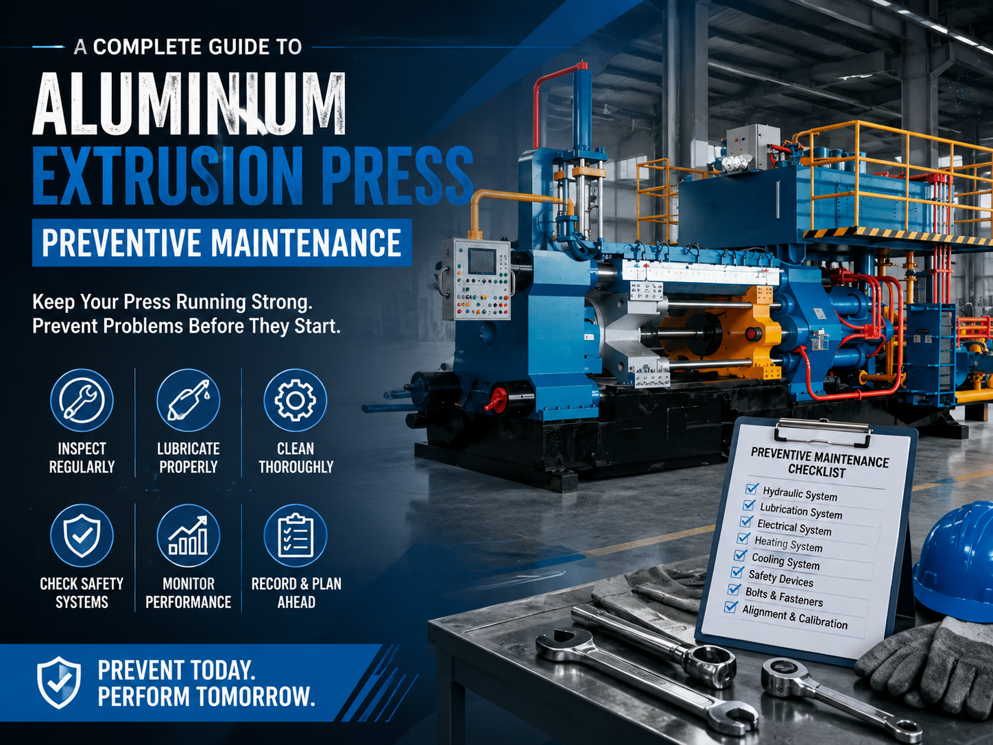 a complete guide to aluminium extrusion press preventive maintenance 1