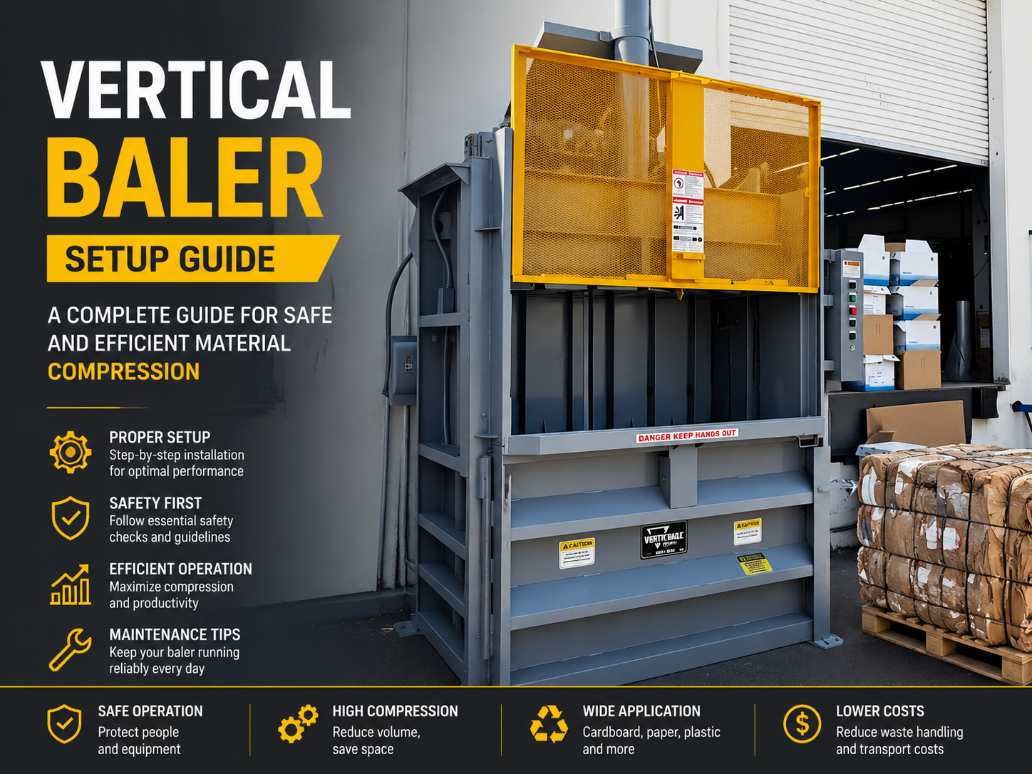 a complete vertical baler setup guide for safe and efficient material compression 1