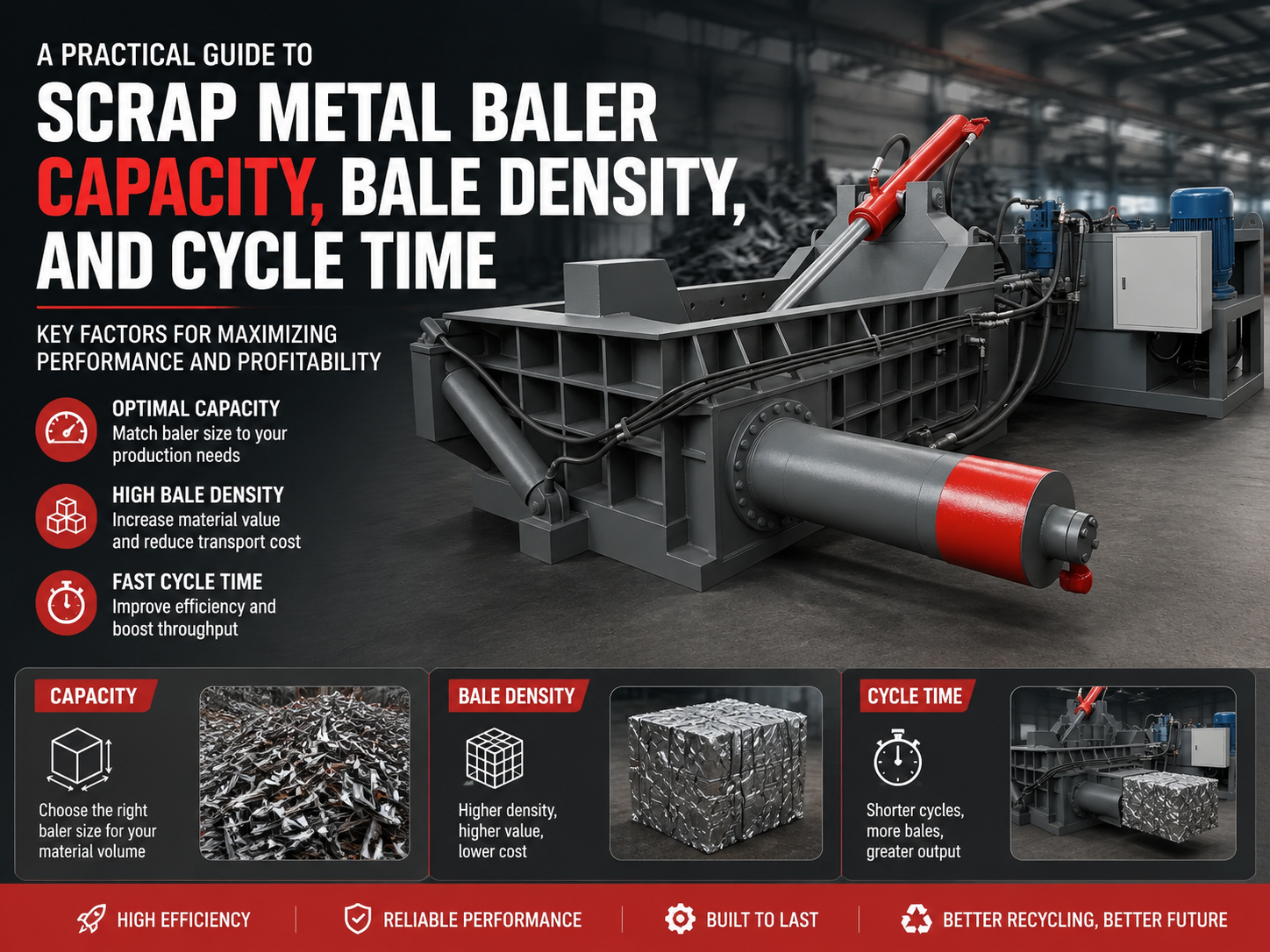 a practical guide to scrap metal baler capacity bale density and cycle time