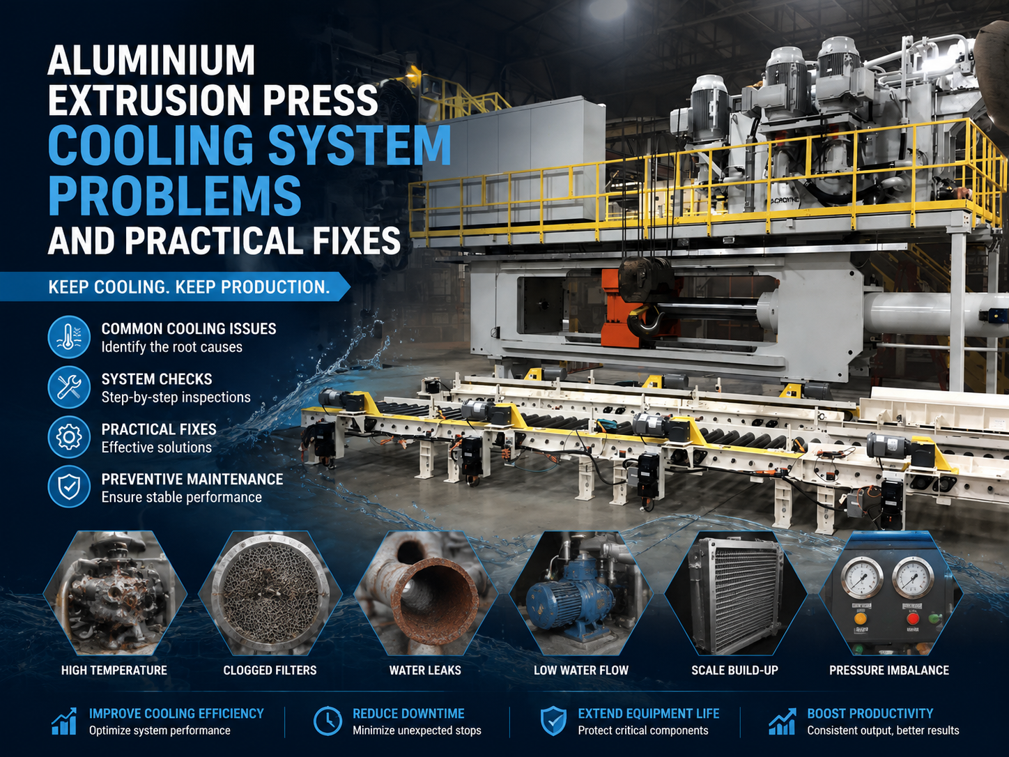 aluminium extrusion press cooling system problems and practical fixes 1