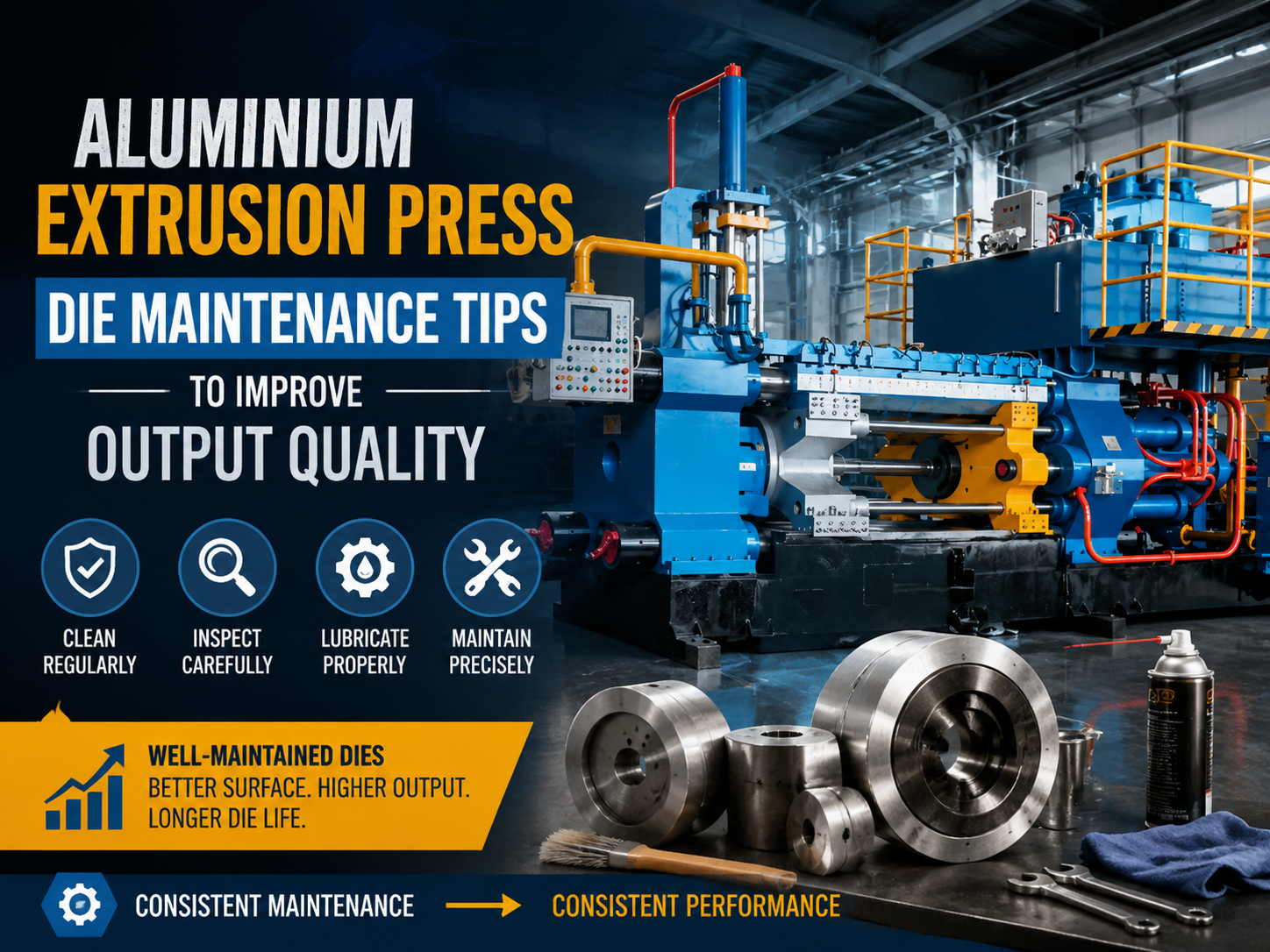 aluminium extrusion press die maintenance tips to improve output quality a comprehensive g