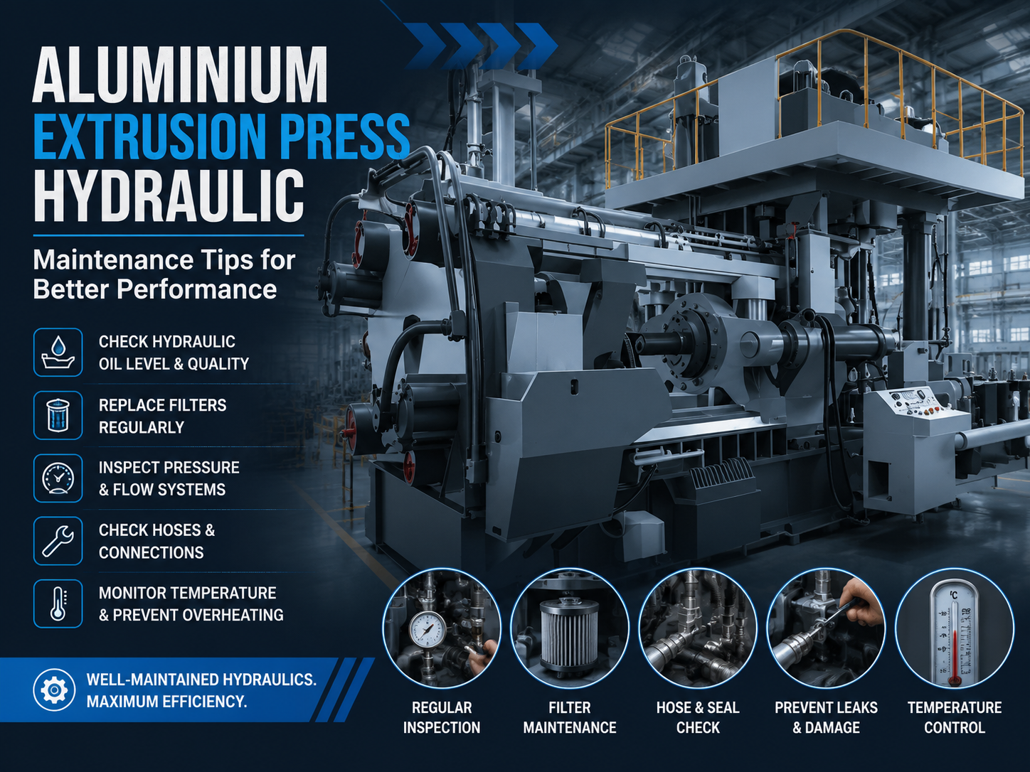 aluminium extrusion press hydraulic maintenance tips for better performance a comprehensiv