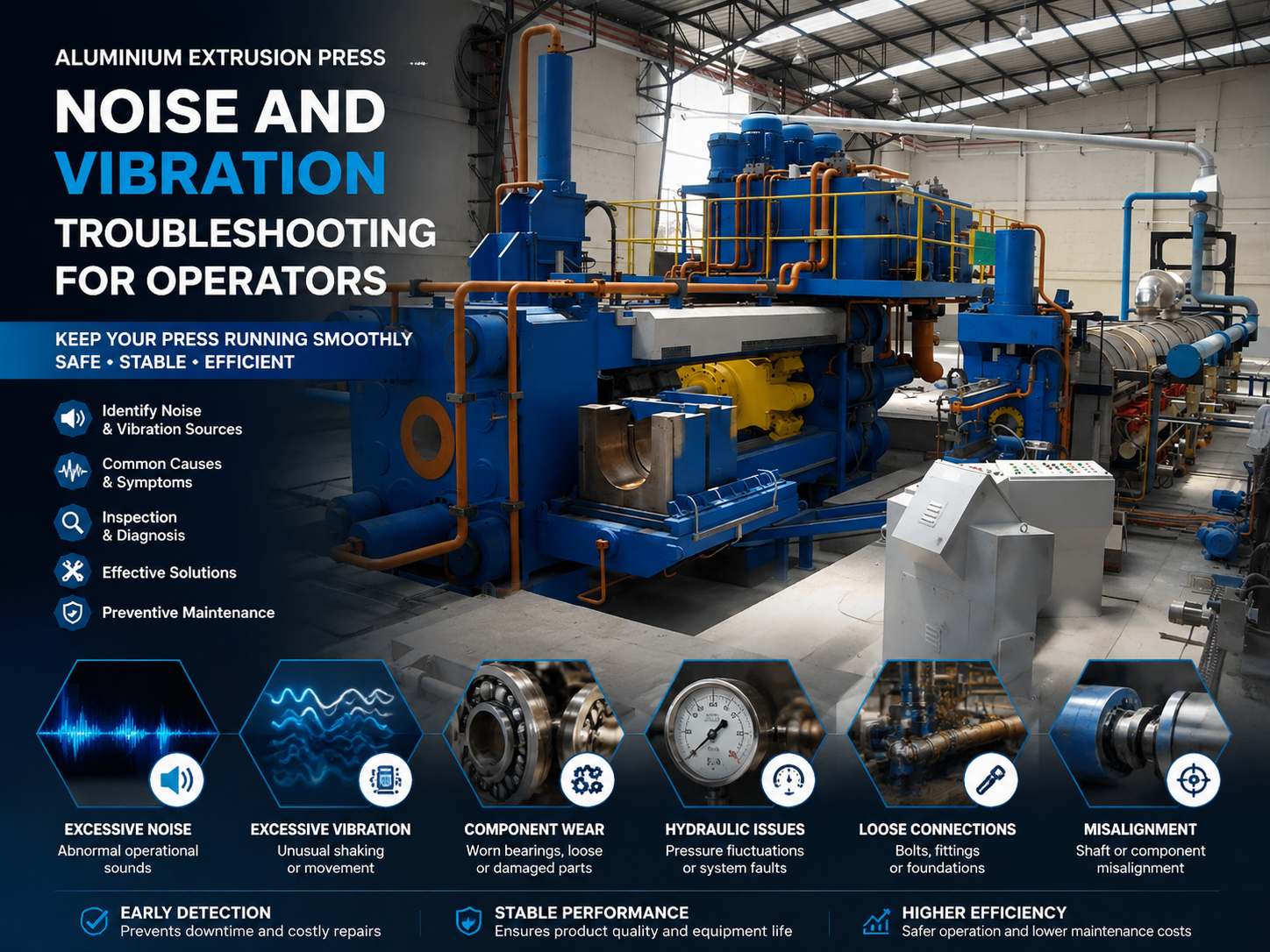 aluminium extrusion press noise and vibration troubleshooting for operators 1