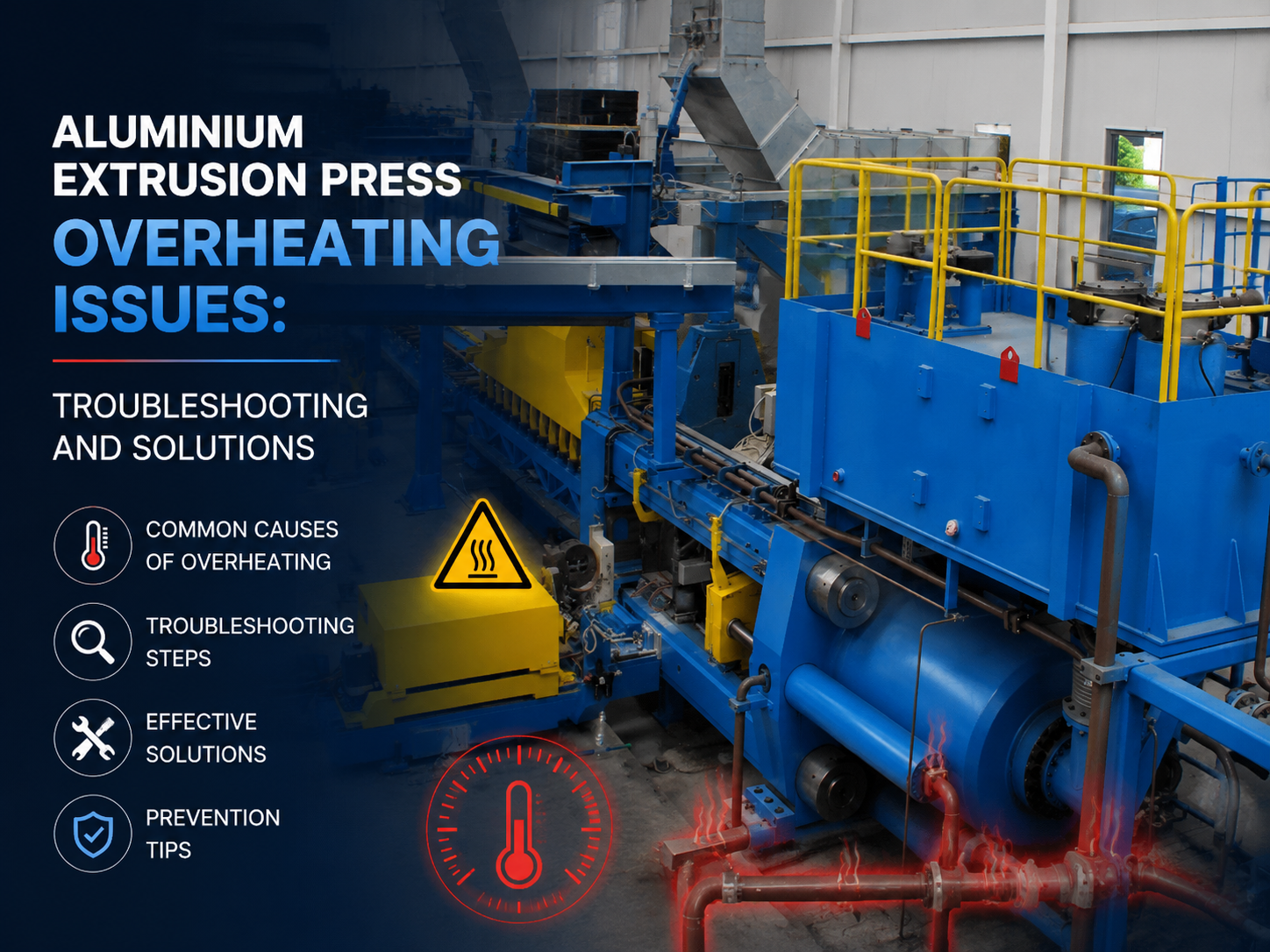 aluminium extrusion press overheating issues troubleshooting and solutions