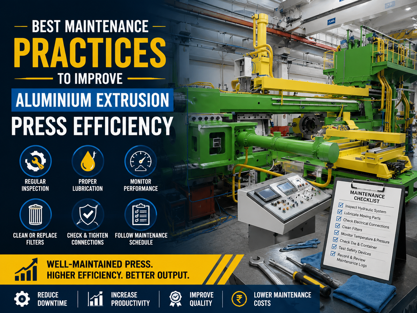 best maintenance practices to improve aluminium extrusion press efficiency 1