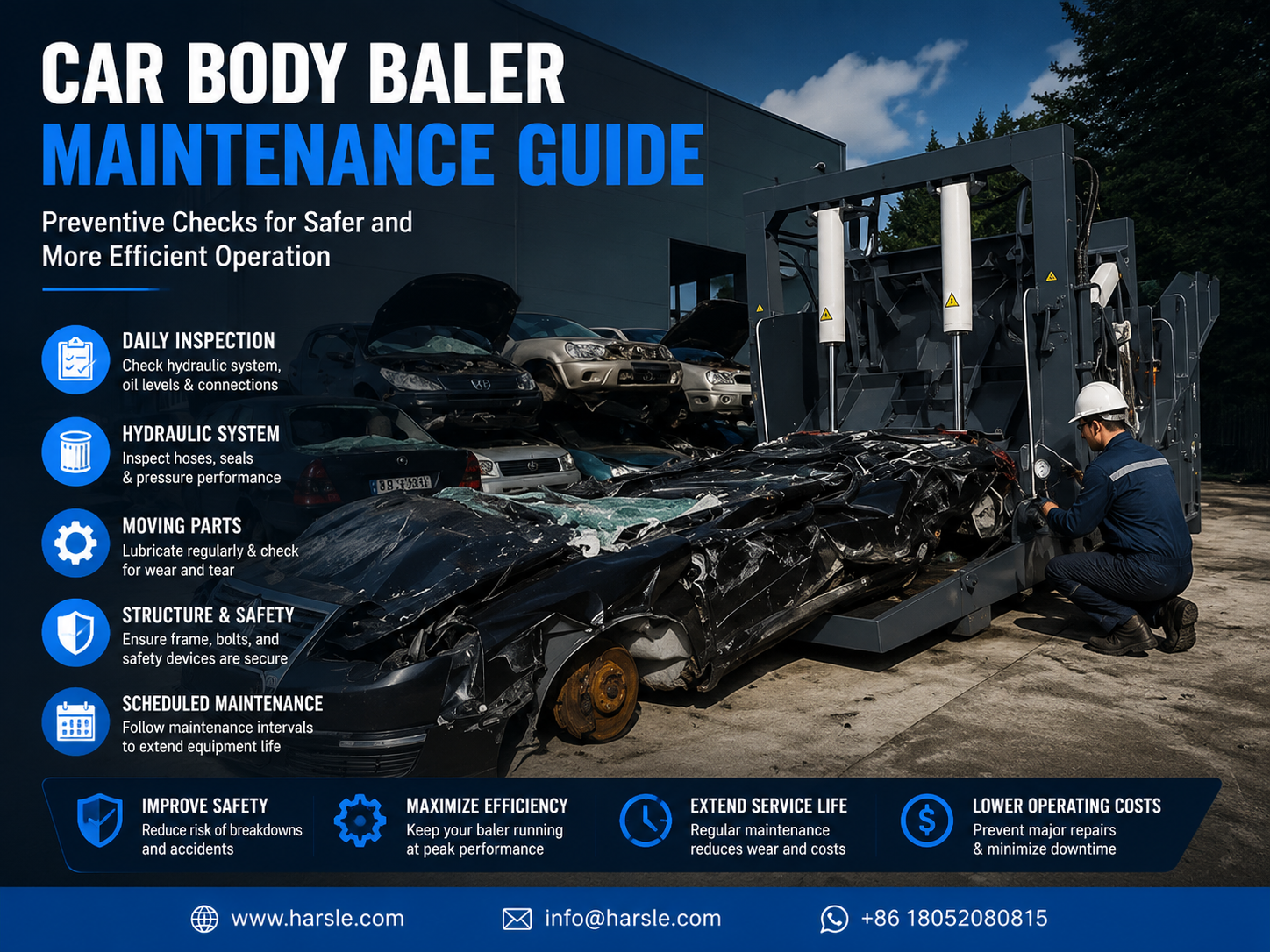 car body baler maintenance guide preventive checks for safer and more efficient operation