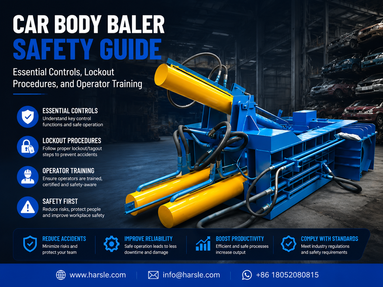 car body baler safety guide essential controls lockout procedures and operator training