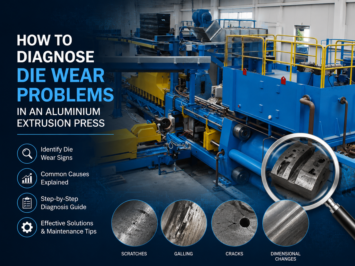 comprehensive guide how to diagnose die wear problems in an aluminium extrusion press