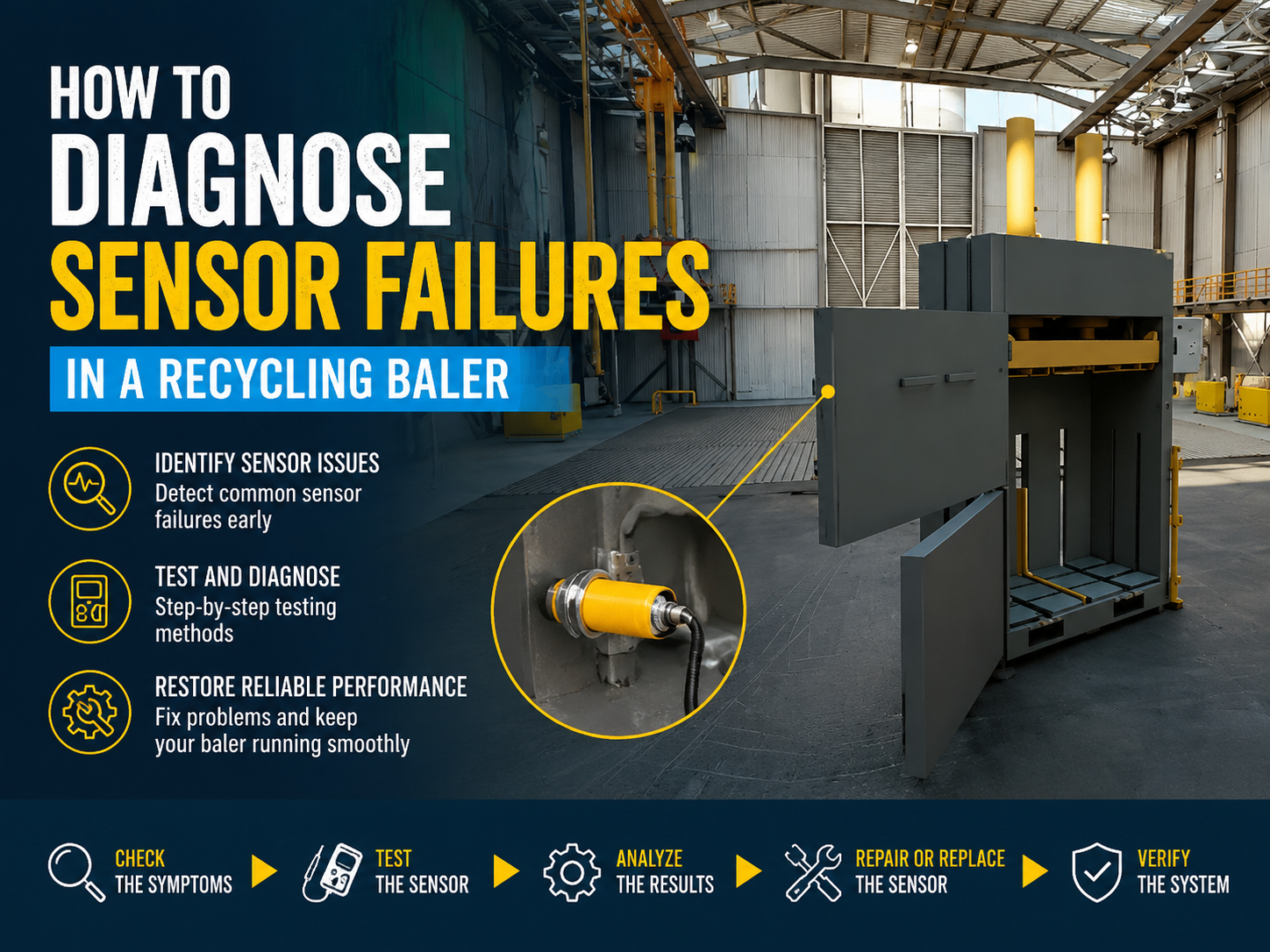 comprehensive guide how to diagnose sensor failures in a recycling baler