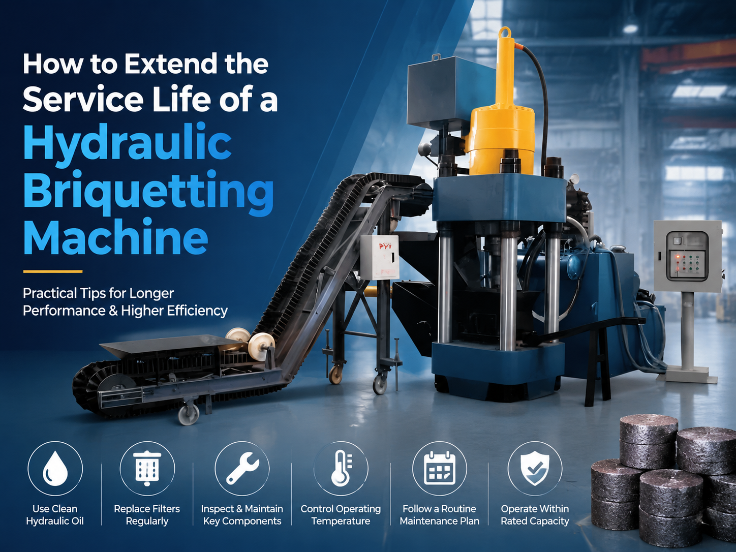 comprehensive guide how to extend the service life of a hydraulic briquetting machine