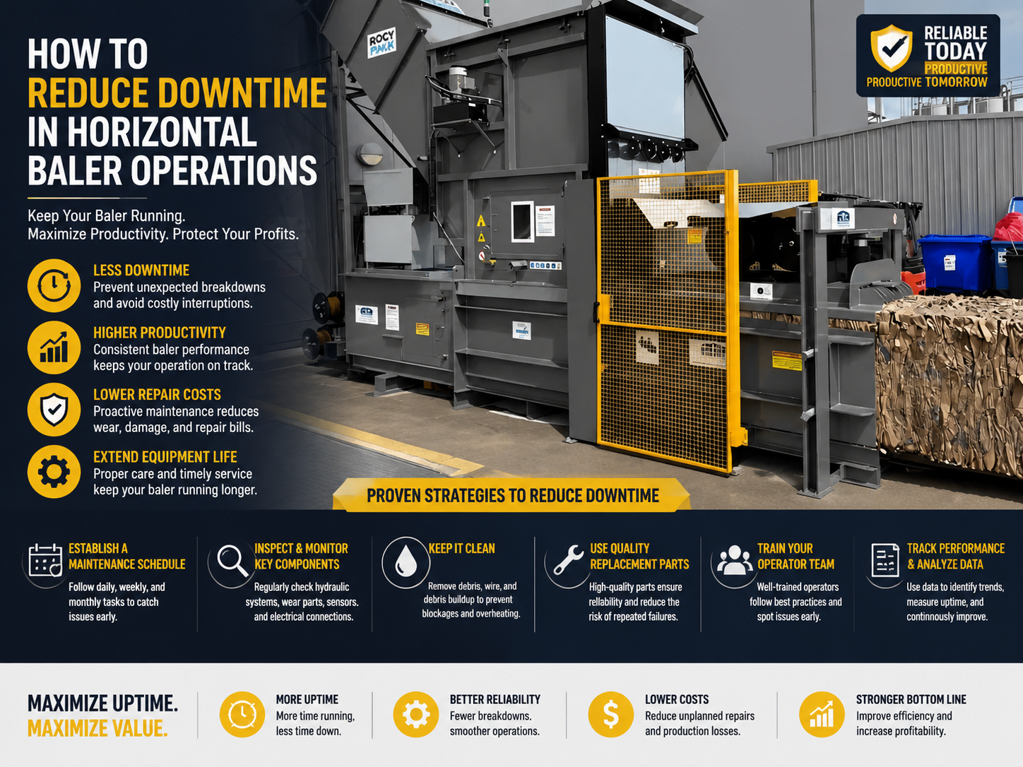 comprehensive guide how to reduce downtime in horizontal baler operations