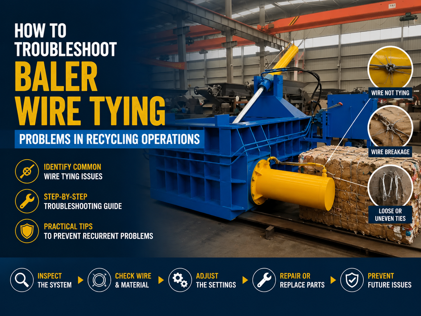 comprehensive guide how to troubleshoot baler wire tying problems in recycling operations