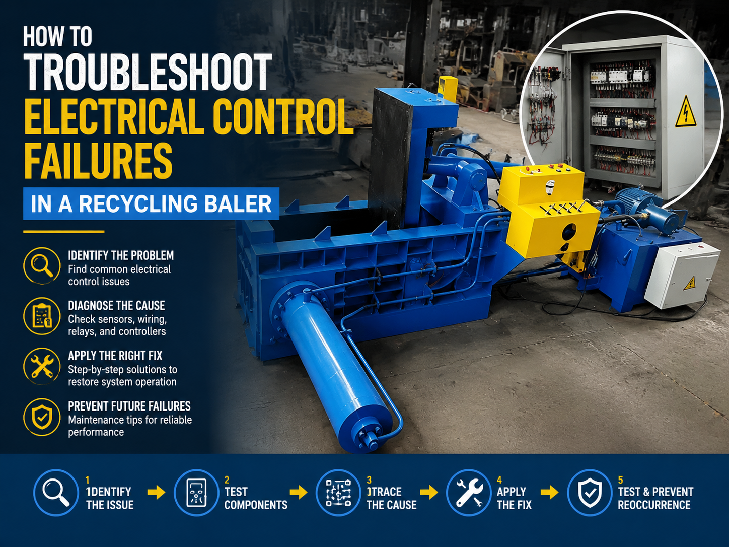 comprehensive guide how to troubleshoot electrical control failures in a recycling baler