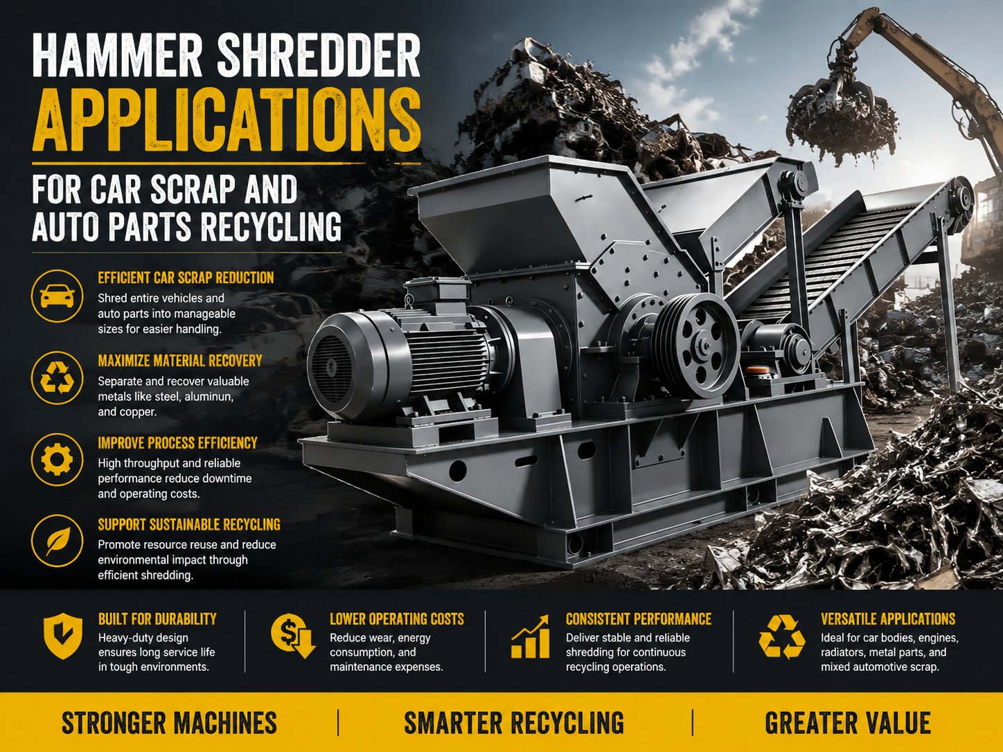 comprehensive guide to hammer shredder applications for car scrap and auto parts recycling