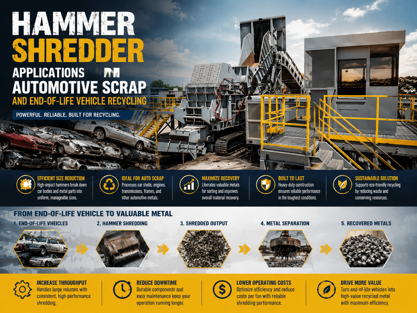 comprehensive guide to hammer shredder applications in automotive scrap and end of life ve