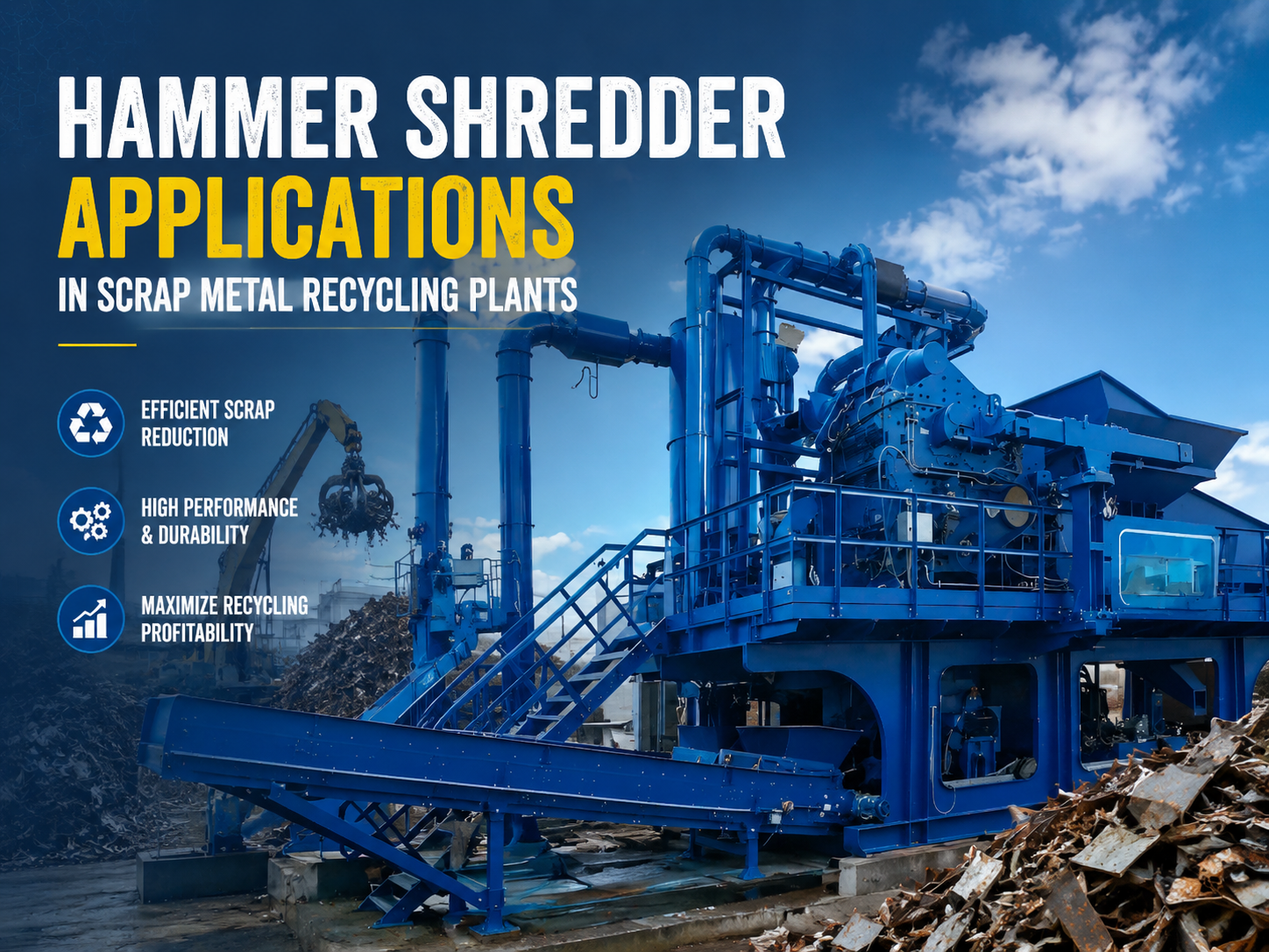 comprehensive guide to hammer shredder applications in scrap metal recycling plants
