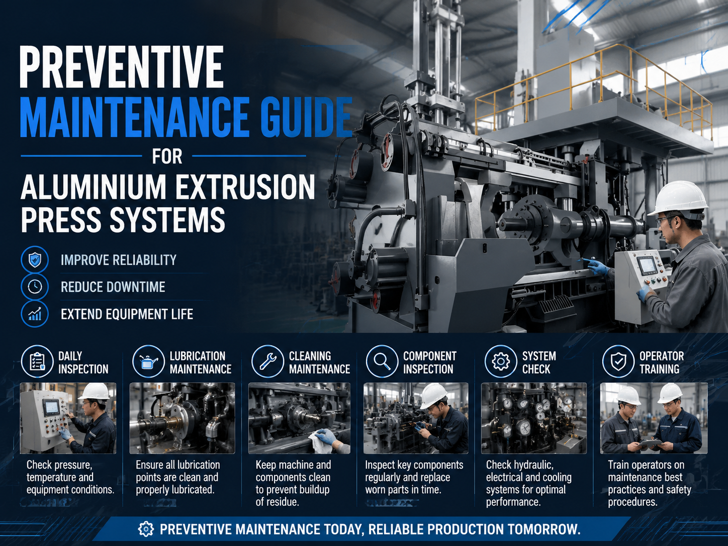 comprehensive preventive maintenance guide for aluminium extrusion press systems