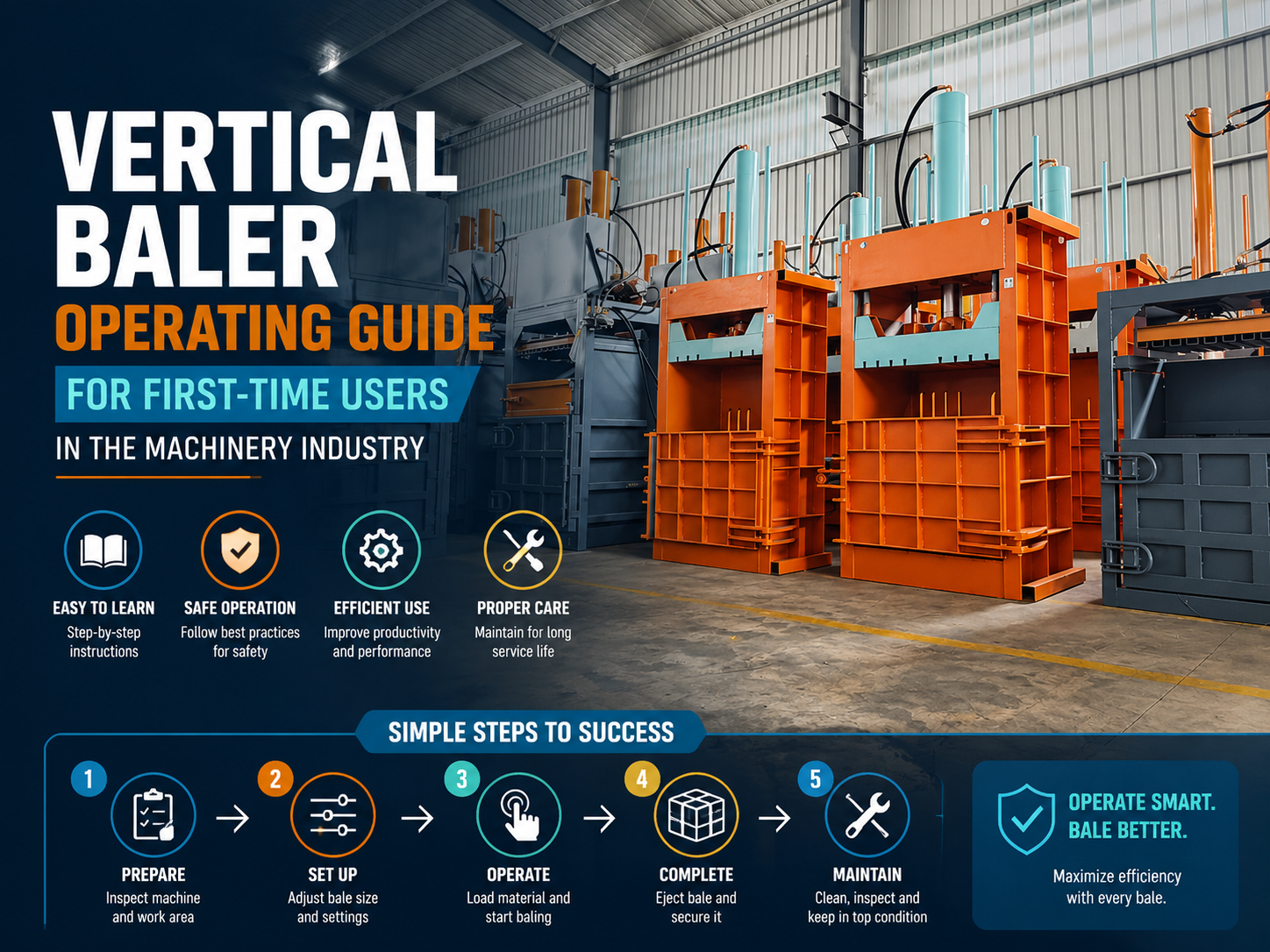 comprehensive vertical baler operating guide for first time users in the machinery industr