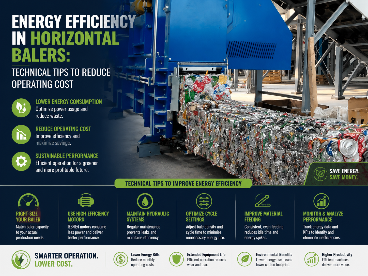 energy efficiency in horizontal balers technical tips reduce operating cost
