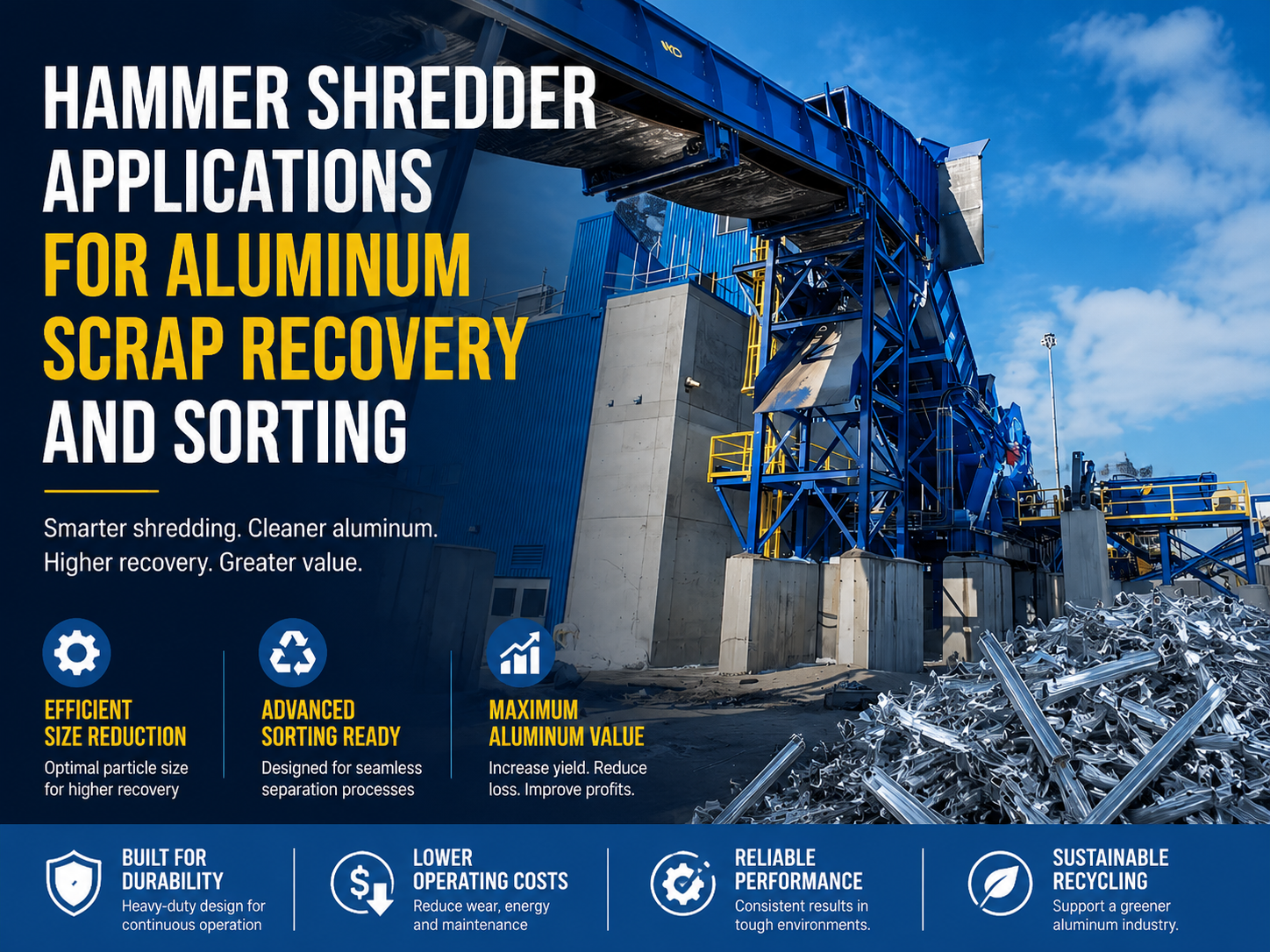 hammer shredder applications for aluminum scrap recovery and sorting a comprehensive guide