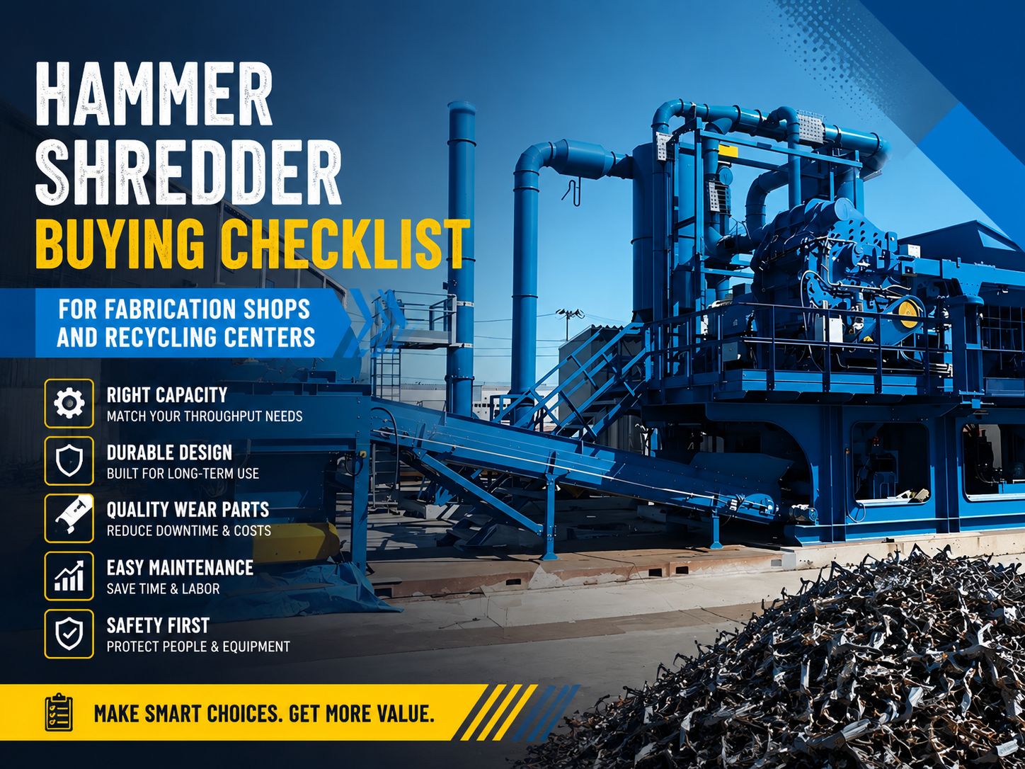 hammer shredder buying checklist for fabrication shops and recycling centers 1