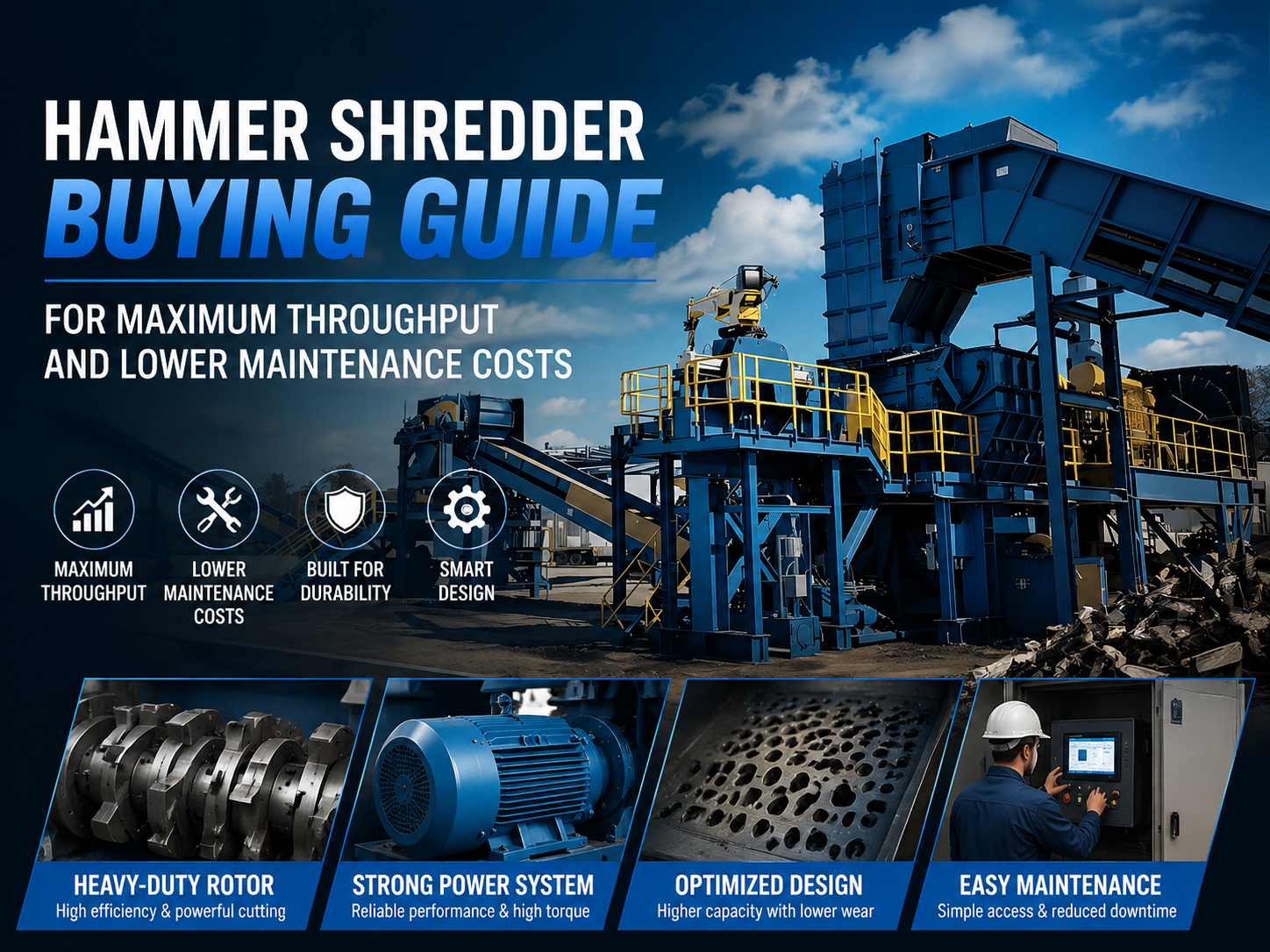 hammer shredder buying guide for maximum throughput and lower maintenance costs 1
