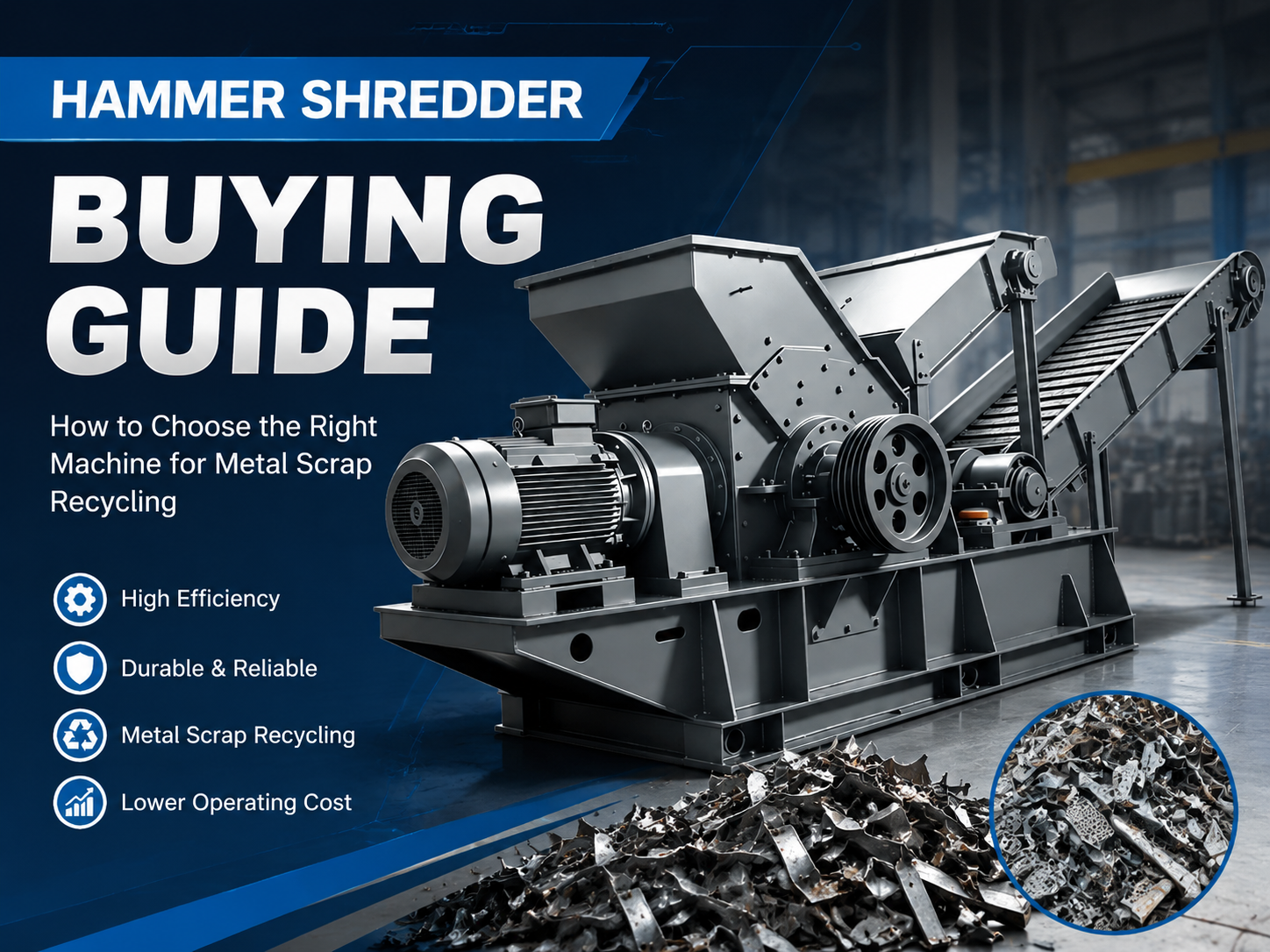 hammer shredder buying guide how to choose the right machine for metal scrap recycling