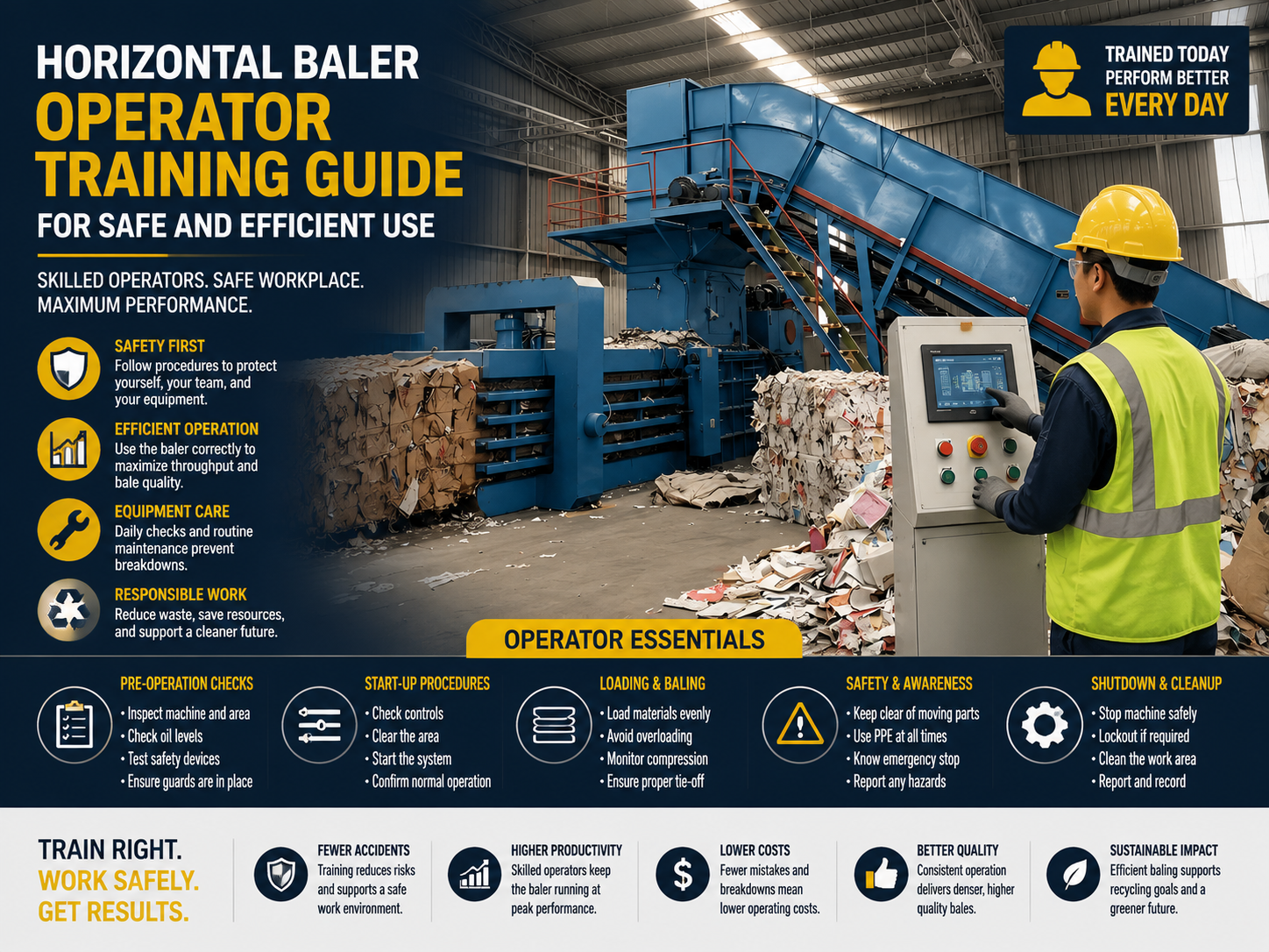 horizontal baler operator training guide for safe and efficient use 1