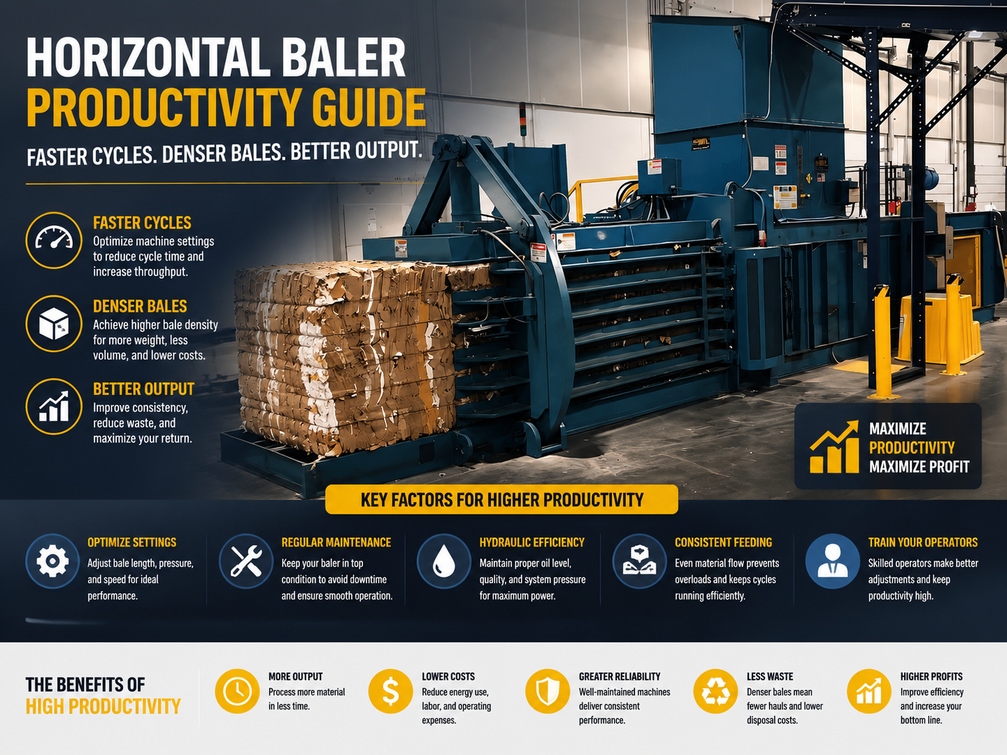 horizontal baler productivity guide faster cycles denser bales better output