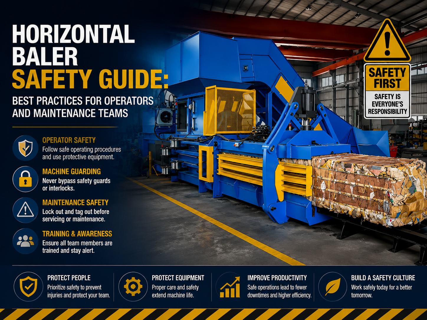 horizontal baler safety guide best practices for operators and maintenance teams