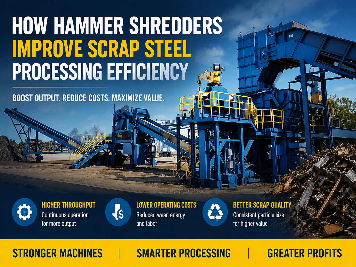 how hammer shredders improve scrap steel processing efficiency a comprehensive industrial