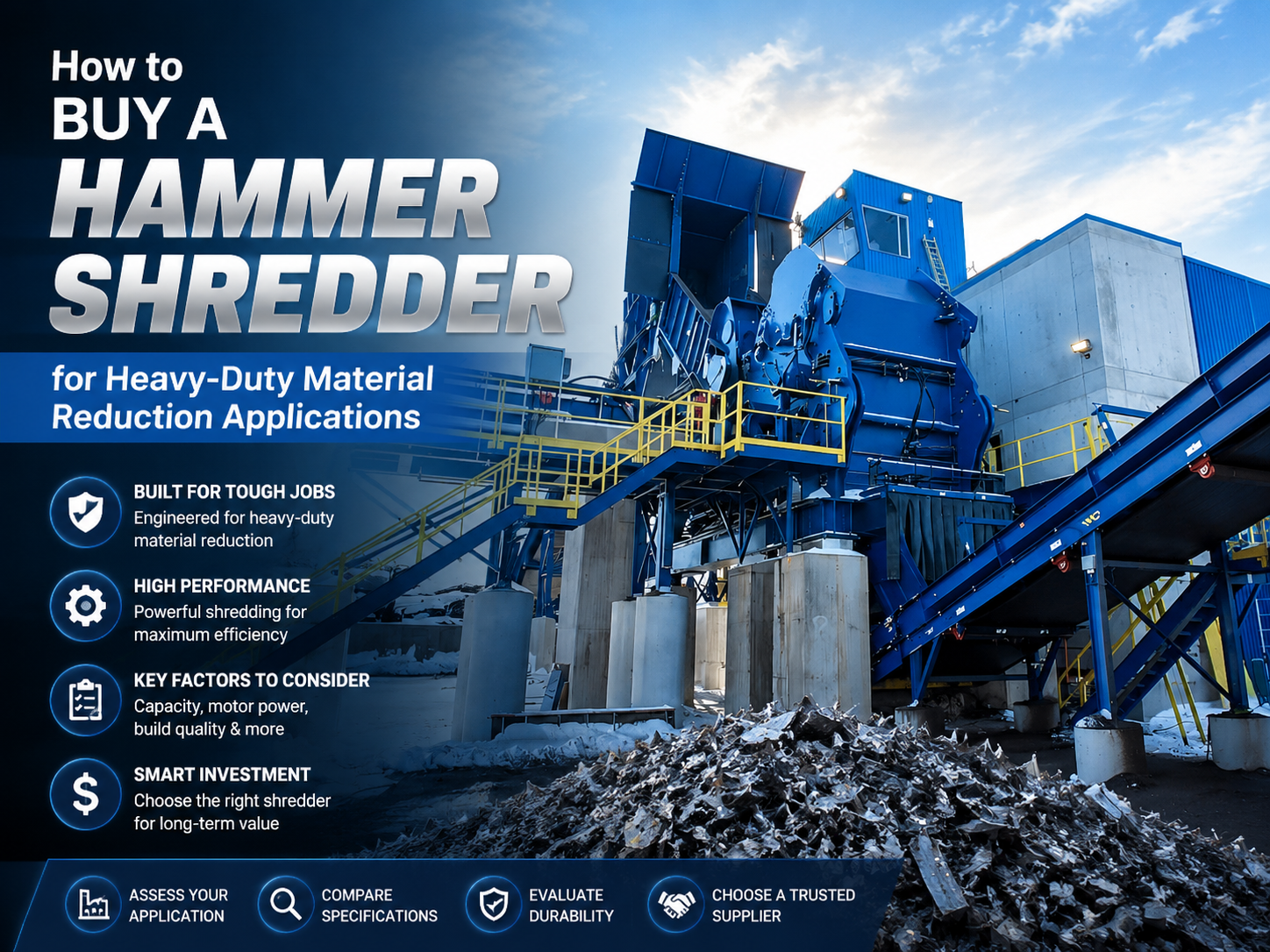 how to buy a hammer shredder for heavy duty material reduction applications 1