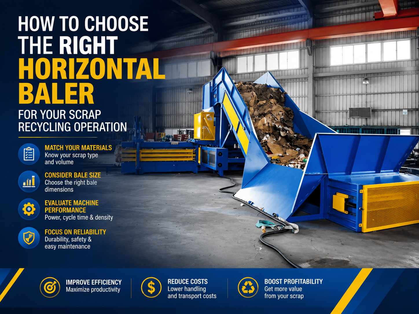 how to choose the right horizontal baler for your scrap recycling operation 1