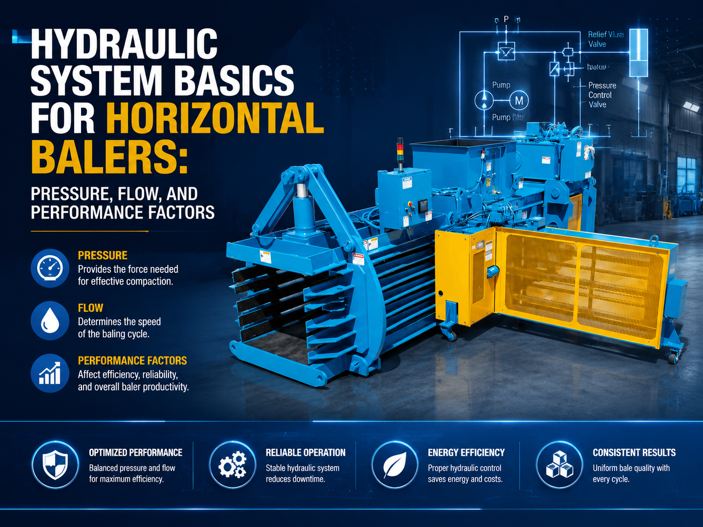 hydraulic system basics for horizontal balers pressure flow and performance factors