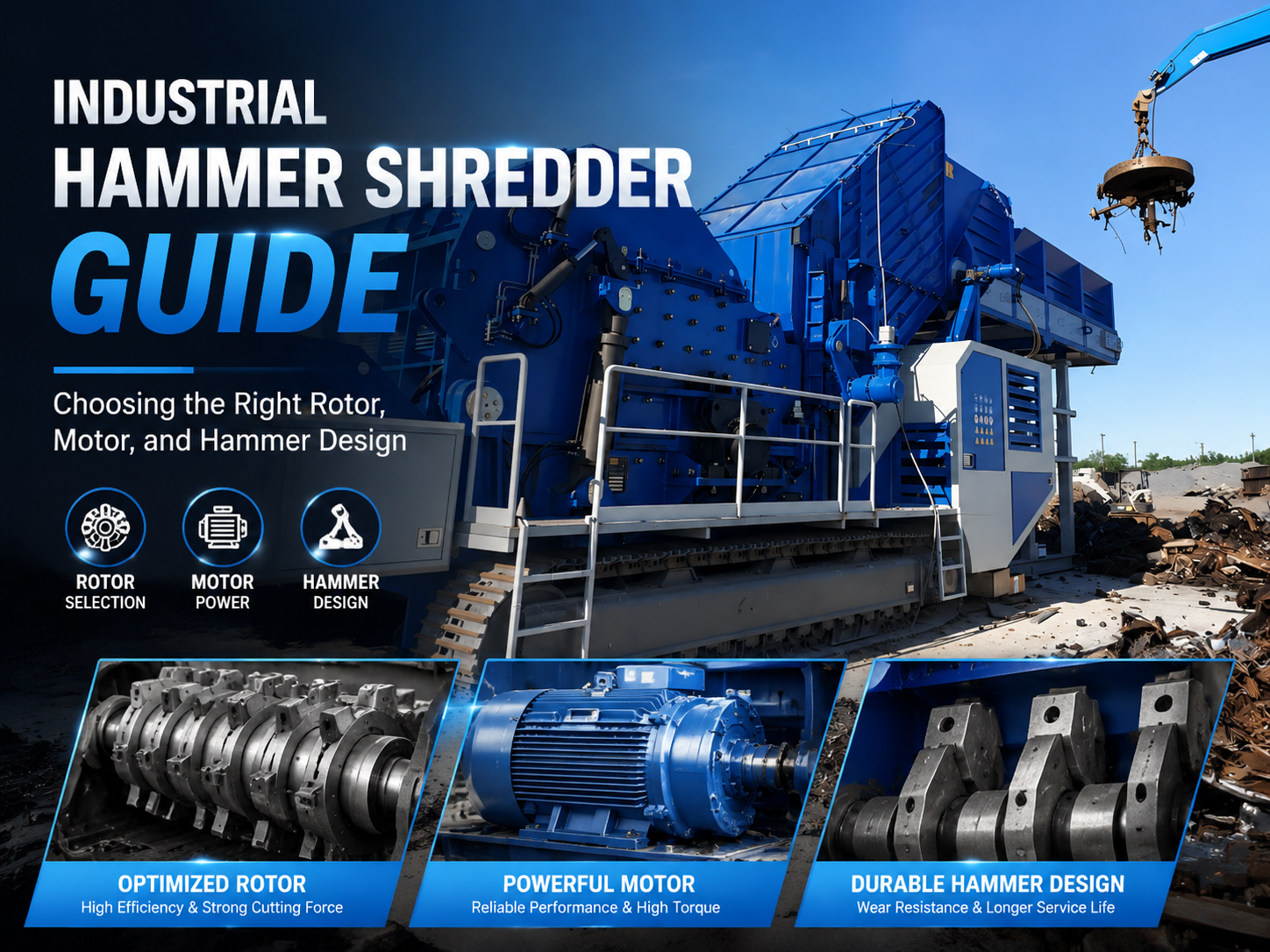industrial hammer shredder guide choosing the right rotor motor and hammer design